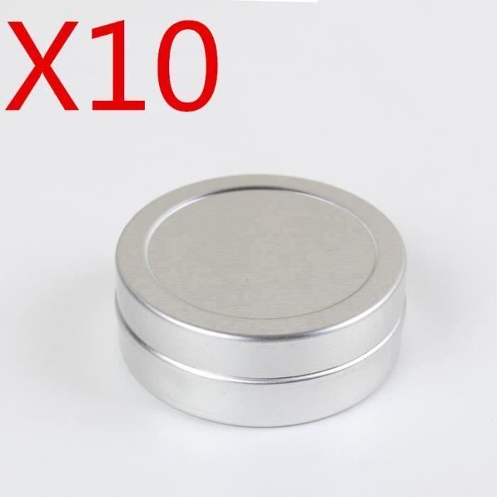 KH Boîte Pot vide aluminium cosmétique lèvre Fard pommade Maquillage 20ml