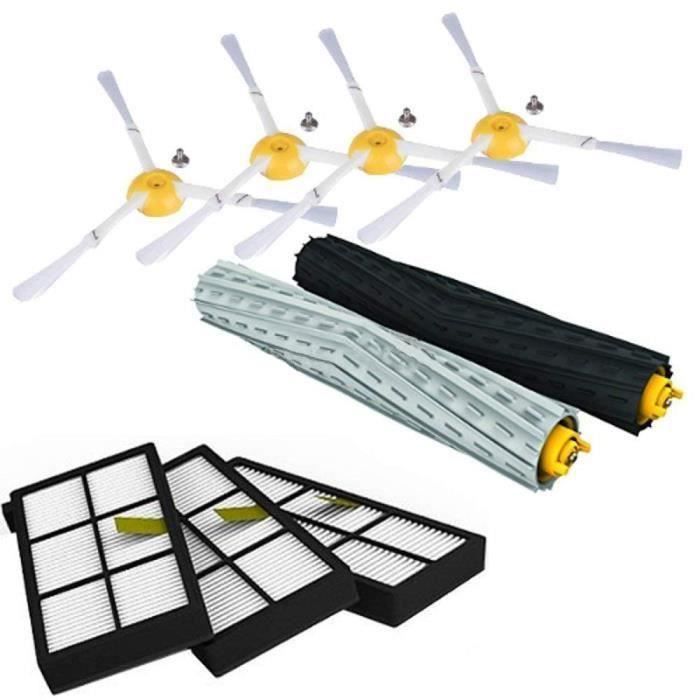 pour IRobot Roomba Kit de pieces pour la serie 800 860 865 866 870 871 880 885 886 890 900 960 966 980 - Brosses et filtres
