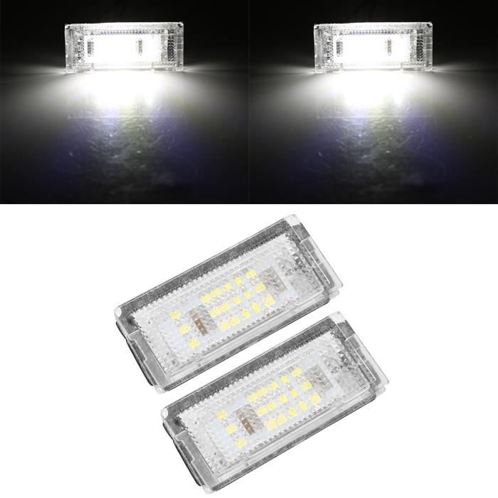 Equipement auto,Feu arrière de plaque d'immatriculation led Canbus, 2 pièces, éclairage de voiture adapté à la BMW E46 4D 98-03,