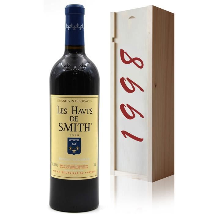 Coffret Château Les Hauts de Smith 1998 Rouge 75cl AOC Pessac Léognan