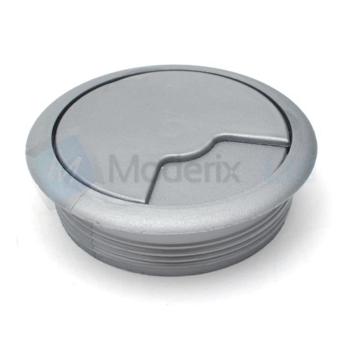 Passe cable passe fil plastique en aluminium design diamètre 80mm
