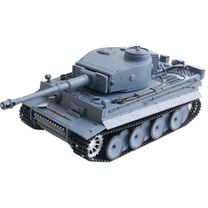 Char d´assault RC German Tiger I 1:16 2.4 Ghz - Fumée, bruit et métal (Gr