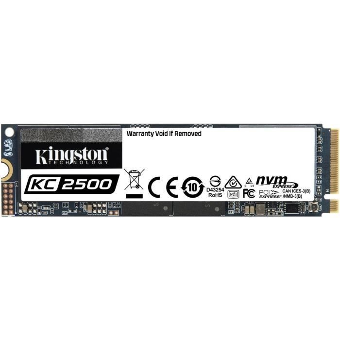 KINGSTON - SSD Interne - KC2500 - 500Go - M.2 NVMe (SKC2500M8/500G)