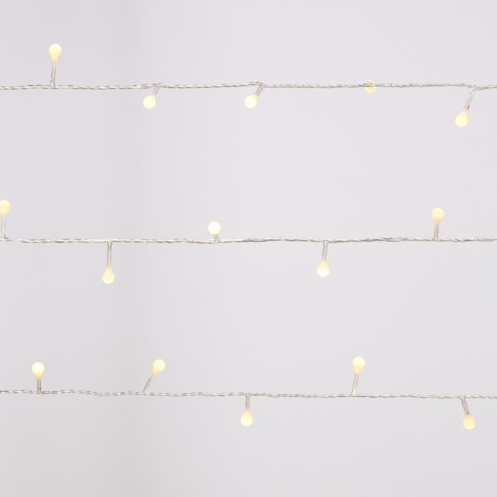 Guirlande Lumineuse 40 Mini Globes Blanc Chaud à LED