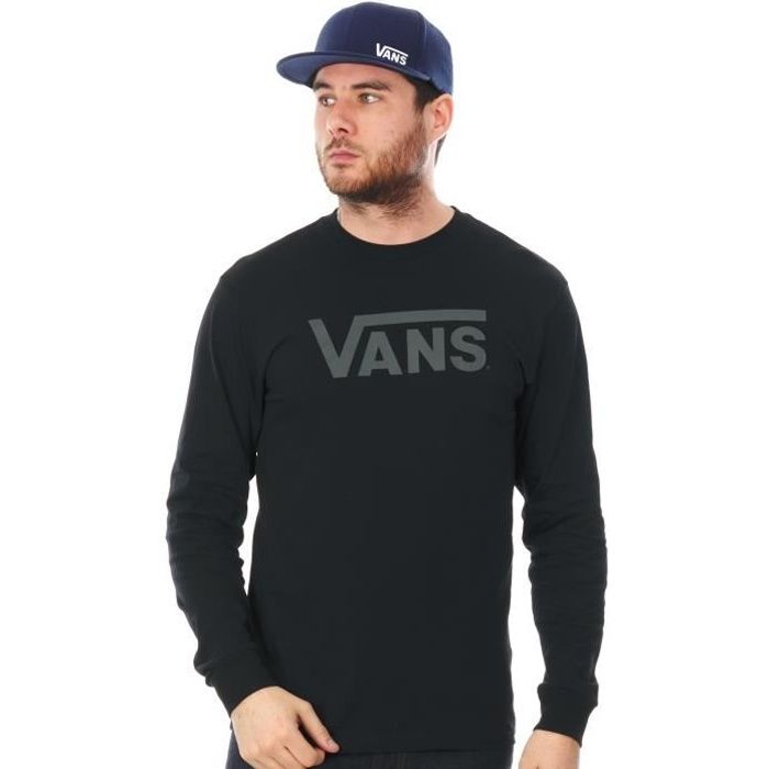 Tee shirt à manches longues Vans SP17 Classic Blanc-Noir