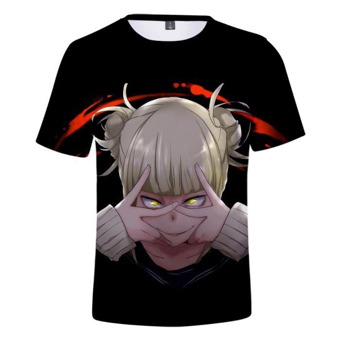T-Shirt My Hero Academia 3D Tshirt Tee Manche Courte en Été Hip Hop Casual
