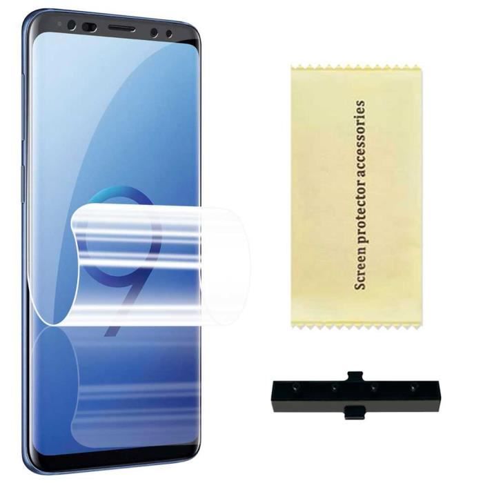 OCIODUAL Protecteur d'Écran TPU Hydrogel pour Samsung Galaxy S9 Couverture Complète Film de Protection Souple Auto-Réparation