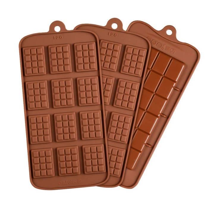 3PCs Mini Madeleine Bakeware - Plateau en Silicone pour Moule à pâtisserie Madeleine en Silicone Bakeware 16s avec revêt