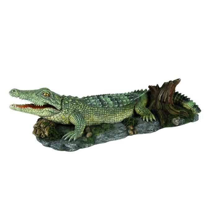 TRIXIE Décoration Crocodile 26 cm pour aquarium