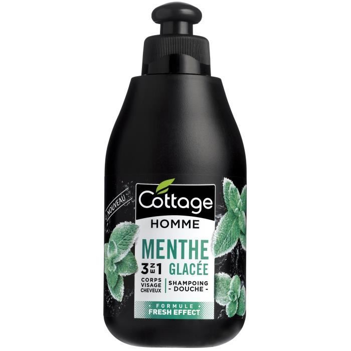 COTTAGE Shampoing Douche 3 en 1 Menthe Glacée - 250ml