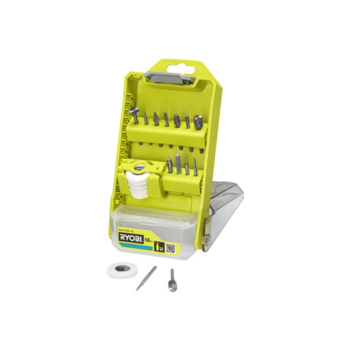 Graveur Ryobi RAR100K 16 Coffret 16 pcs pour la sculpture et la gravure