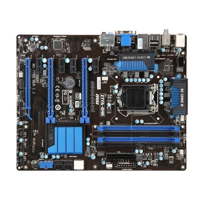 Carte mère MSI Z77A G45 Intel Z77 LGA 1155 4xDDR3 SDRAM ATX