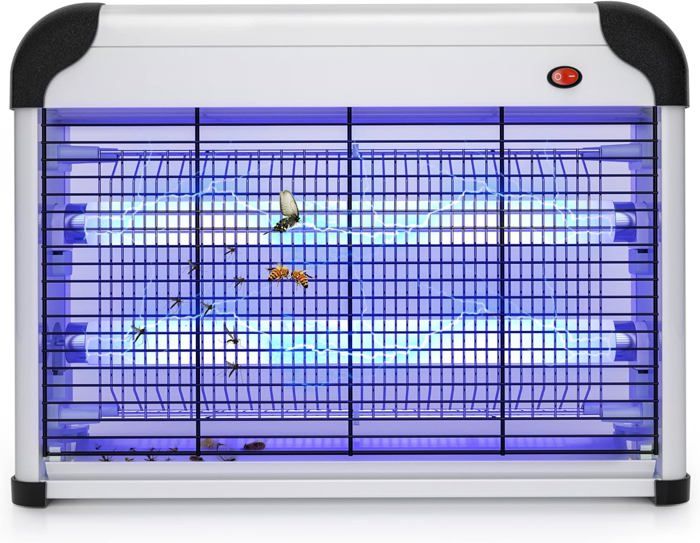 FRAXINUS Lampe Anti Moustique 20W - Tue Mouche Électrique Puissant 4200V UV Pour Intérieur 100-150m²