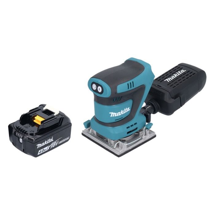 Makita DBO 484 M1 Ponceuse vibrante sans fil 18 V 112 x 102 mm + 1x batterie 4 0 Ah sans chargeur - vue 2