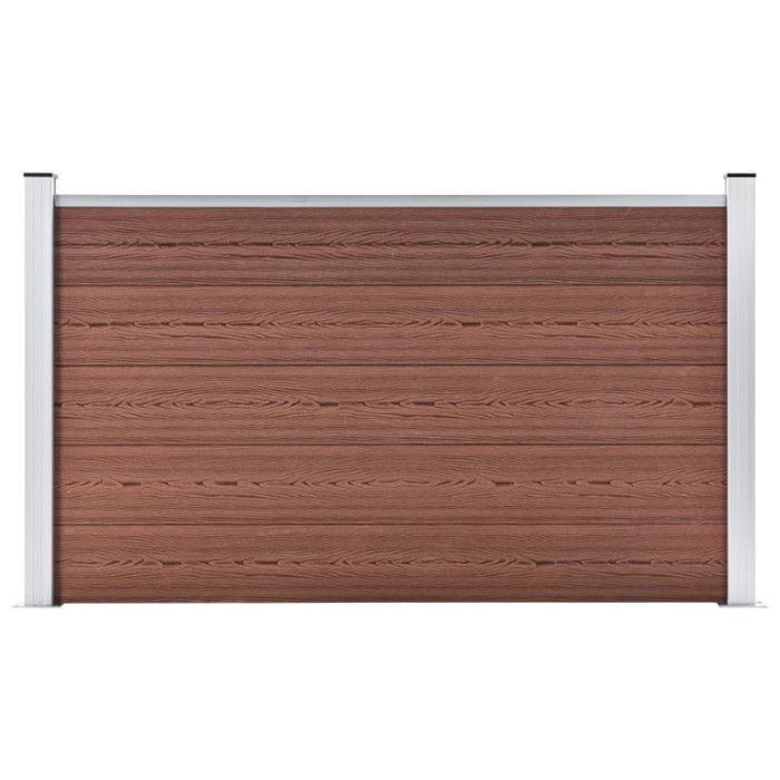 vidaXL Clôture jardin WPC 180x105 cm - vue 2