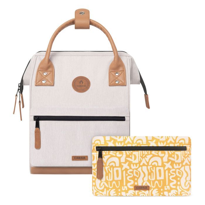 Sac à dos de loisirs - CABAIA - Adventurer Melanged Backpack S - Beige - 30x235x9 cm - 625g