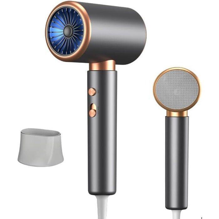 Seche Cheveux Professionnel Sèche Cheveux Ionique, Hair Dryer 1300W Sechage Rapide 3 Positions Vent Froidchaud Plus De Boutons De Refroidissement Auxiliaires Accessoires Concentrateur 87190467