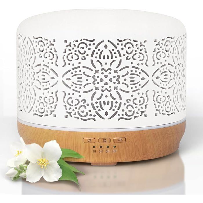 Bruleur D'huiles Essentielles Bouddha - Résine Beige - Feng Shui - Neuf