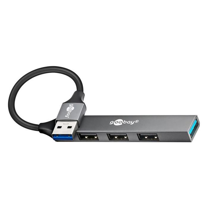 Goobay 74456 hub & concentrateur USB 3.2 Gen 1 3.1 Gen 1 Type A 5000 Mbit/ Neuf - vue 2