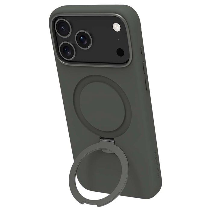 Coque MagSafe - DBRAMANTE1928 - iPhone 17 Pro - Vert forêt - Kickstand intégré - 66% recyclé