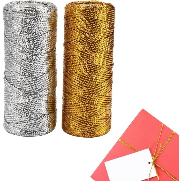 328 Pieds/109 Verges Corde Métallique Fil Rose Or 1.5mm Fil Cordon