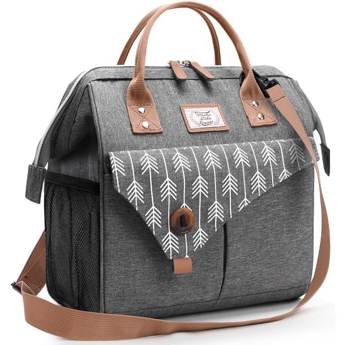 Sac isotherme repas - VETOBIOL - 16L - Flèche Gris - Étanche - Imperméable - Isolation 4 couches - Garde au chaud 4-6h