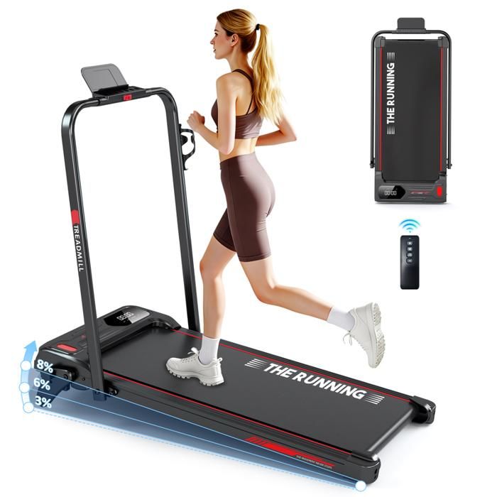 apis de Course Pliable - RAOO MIN - Vitesse 1 à 12 km/h - Télécommande - Ecran LED - Pente 8%