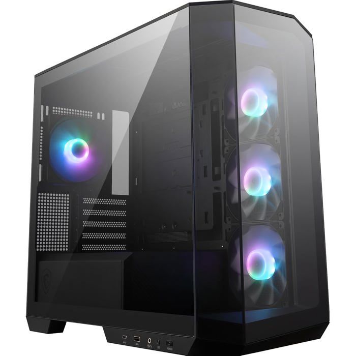 Boîtier PC Micro ATX MSI MAG PANO M100R PZ 4 ventilateurs ARGB 120 mm Hub de contrôle ARGB - vue 2