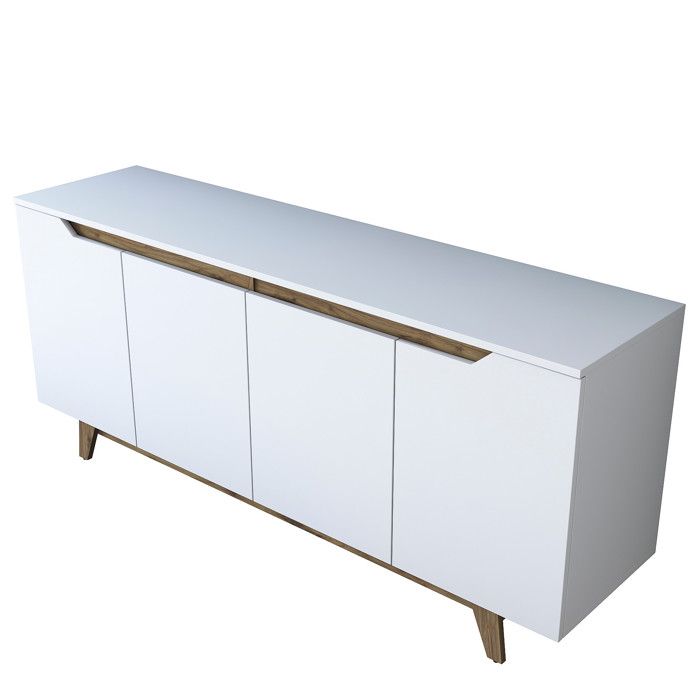 Buffet en bois Gondol - 180 x 45 x 79 cm - Blanc Buffet en bois Gondol - 180 x 45 x 79 cm - Blanc
