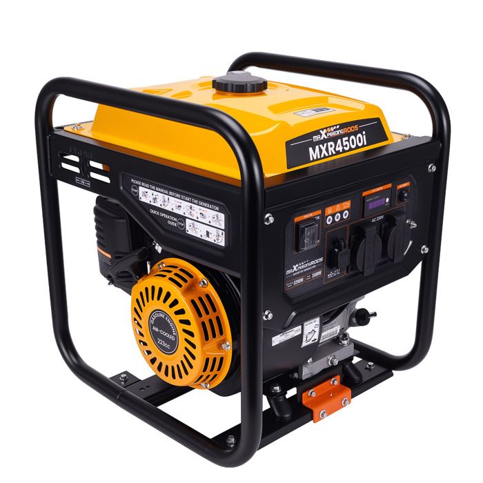 Générateur Inverter 3500W groupe électrogène Silencieux Démarrage à essence 230V pour Camping