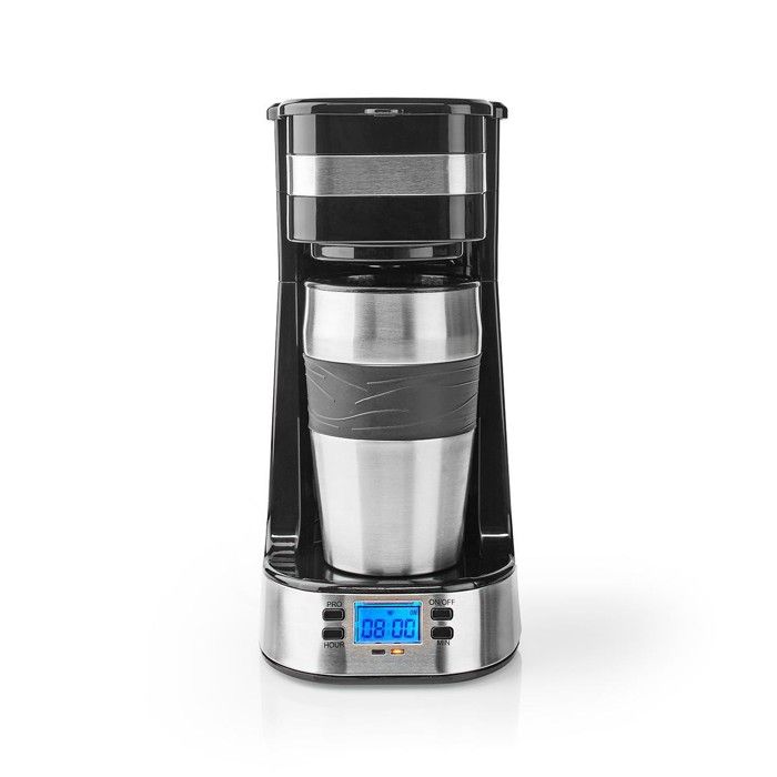 Cafetière monodose - NEDIS - Butler - Mug voyage double paroi 0 42 L - Minuteur programmable - Filtre nylon réutilisable