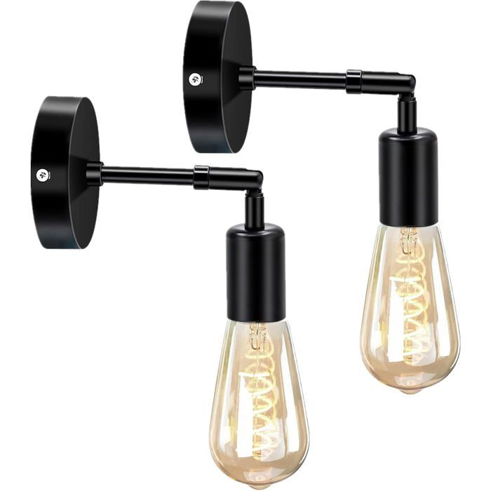 Industrial Wall Lamps Gold Metal Wall Lamps Indoor Wall Lighting without Bulb for Living Room Bedroom Bathroom.