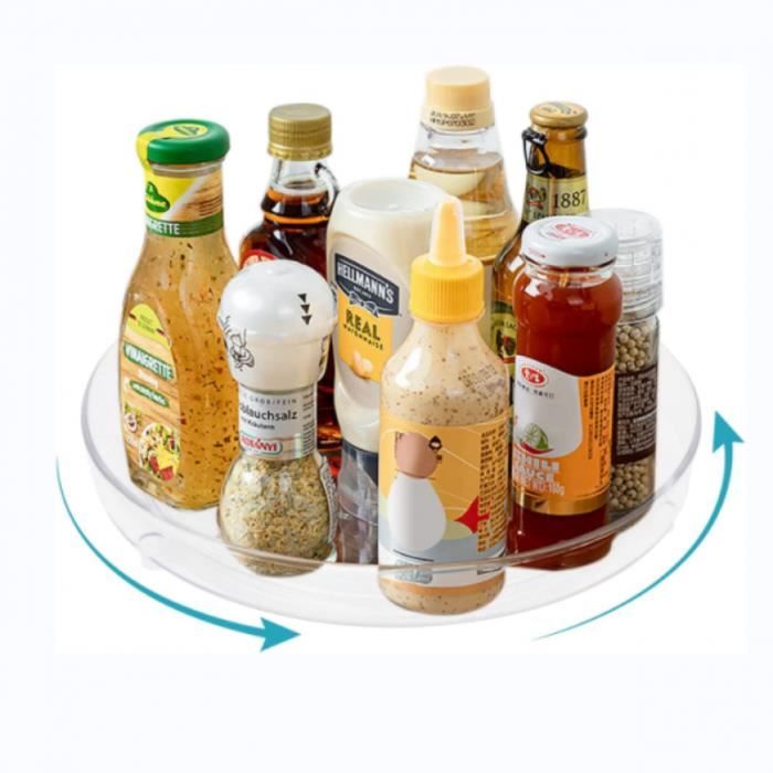 Plateau Tournant, Organiseurs pour épices Condiments Rangement de
