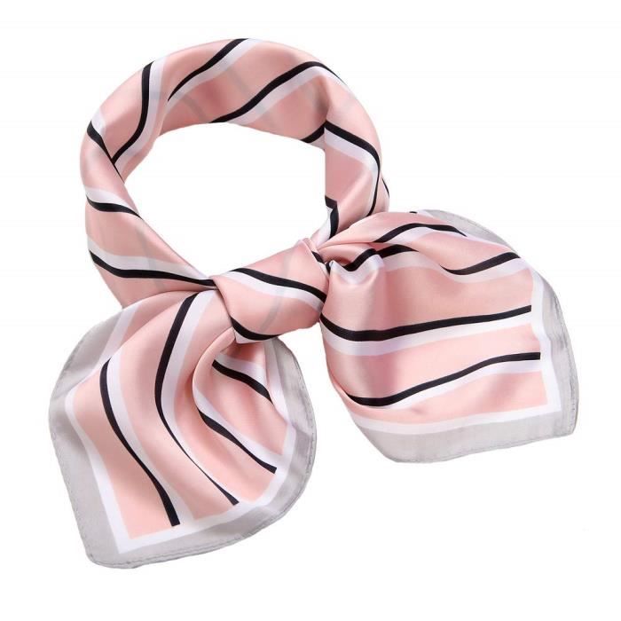 foulard satin cheveux
