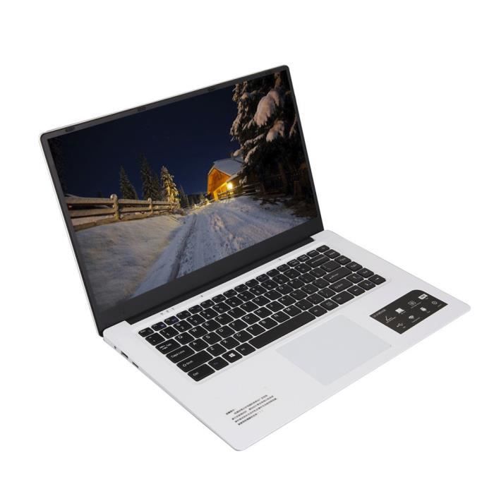 Top achat PC Portable ultra-mince 15.6''Screen portable ordinateur Quad-Core 1366 * 768pixel écran de Windows 10 4G + 64G  Argent pas cher