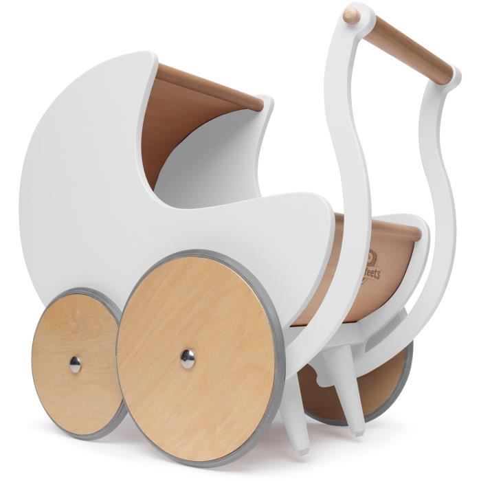 Kinderfeets landau de poup e blanc Cdiscount Jeux Jouets