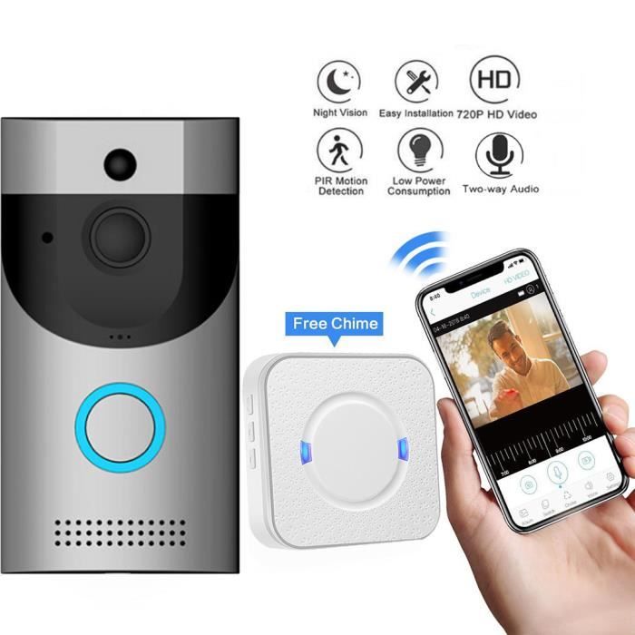 Smart Wifi Sonnette Sans Fil Ir 720p Camera Video Intercom Enregistrement Homesecurityeu Maison Intelligente 412 Achat Vente Sonnette Carillon Smart Wifi Sonnette Sans Fil Cdiscount