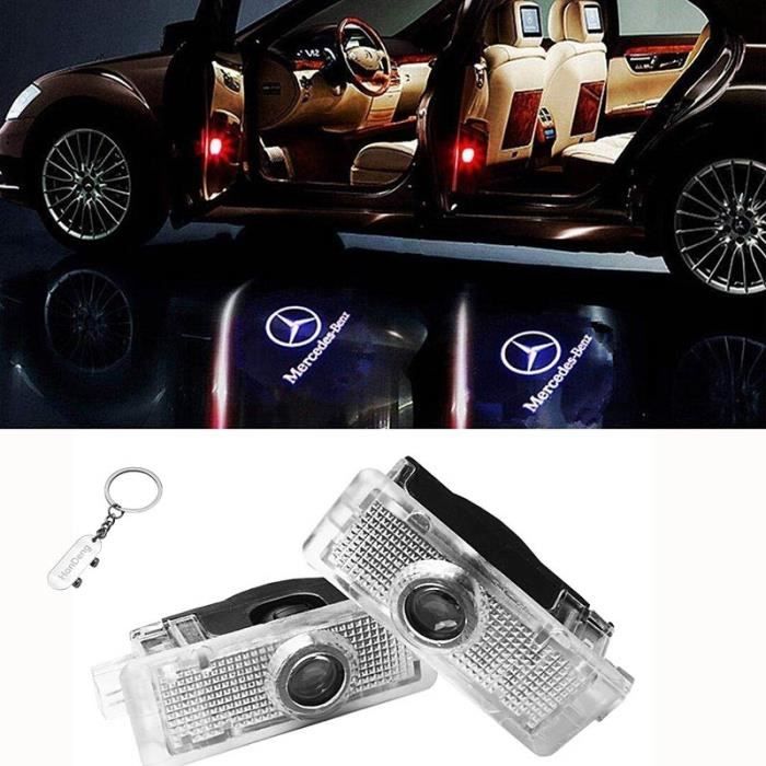 Projecteur Logo Voiture Portière - Éclairage D’Accueil Pour Renault Mégane, Laguna, Etc. (2 Pièces)