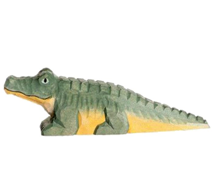 Figurine Crocodile en bois Wudimals Marque K PLAY Sculpt e et