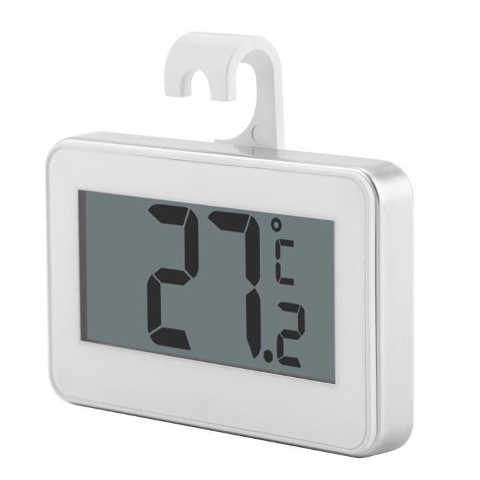 Thermomètre de digital de réfrigérateur congélateur d'affichage à cristaux liquides avec le support et l'aimant réglables