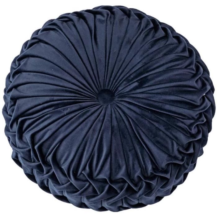 Coussin Décoratif Citrouille 18 Cm – Housse En Velours Doux – Pour Halloween, Automne Et Thanksgiving – Jaune Borgne