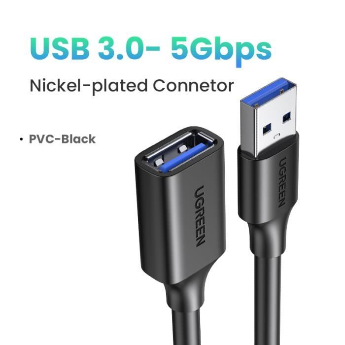 Ugreen Cable imprimante USB-C to BM Noir 2M