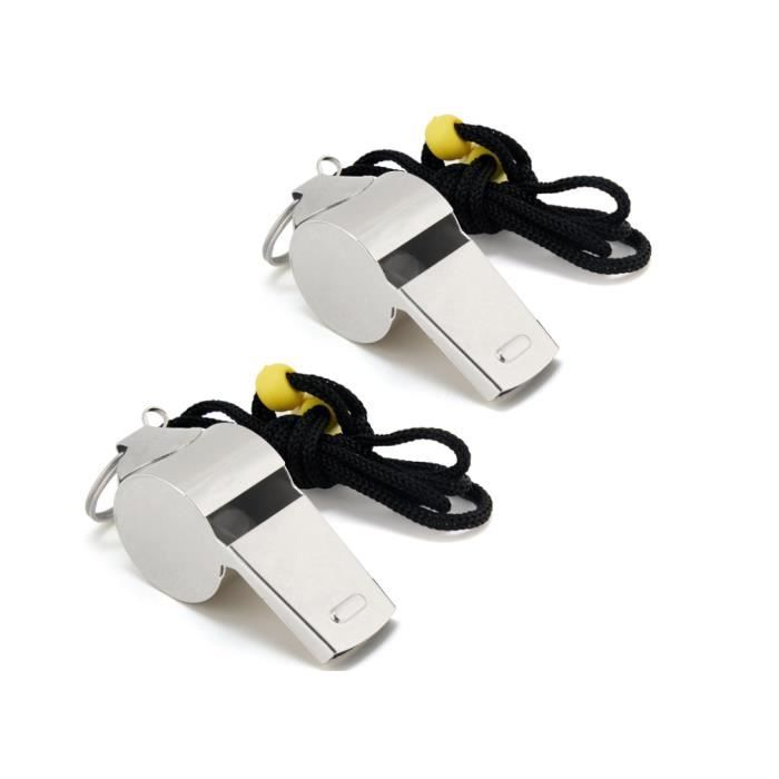 Pack De 2 Sifflets Sportifs - Puissant Et Portable Pour Arbitres, Entraîneurs Et éducateurs