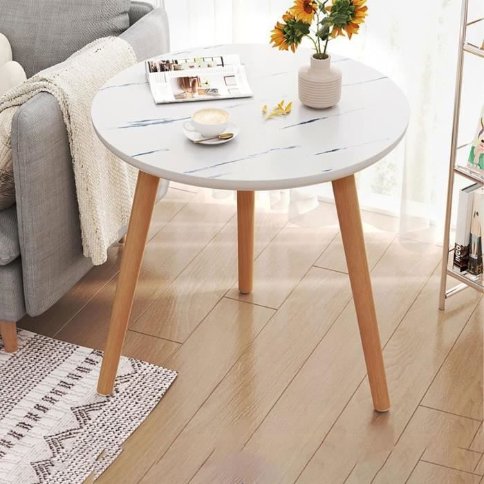 Ensemble de table basse Table de canapé, Table à thé de Forme Ronde pour Salons Chambres Balcons