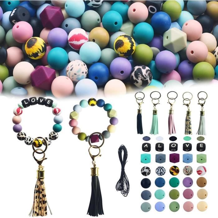 Lot De Colliers Et Bracelets Perles Colorées – Accessoires Festival/carnaval, Réutilisables, Multi-usage