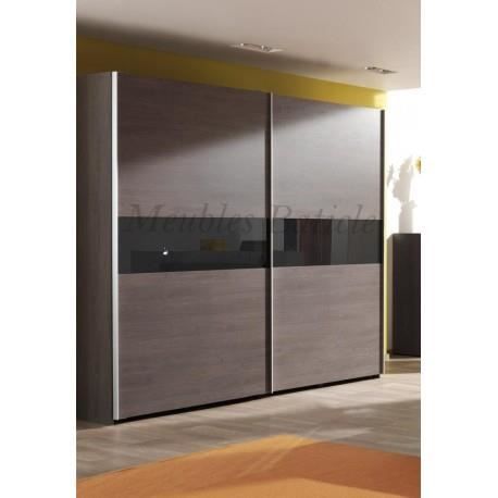 Armoire Coulissante 2m50 Stella Chene Achat Vente Armoire De