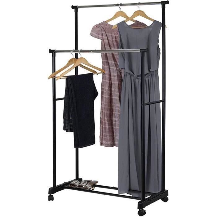 PENDERIE MOBILE Porte-vêtements Réglable en Hauteur,Porte-vêtements