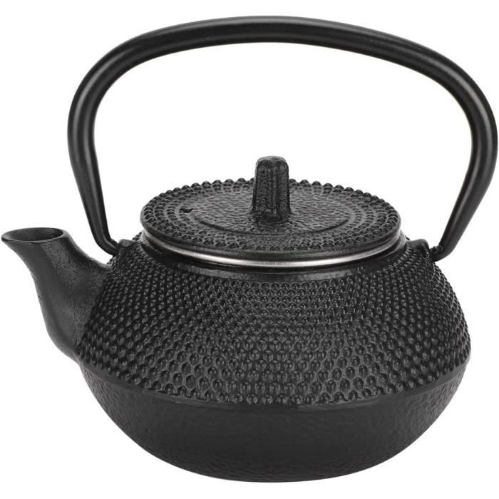 Théière En Fonte Japonaise Traditionnelle | Avec Passoire Intégrée | Design élégant Et Résistant | Noir