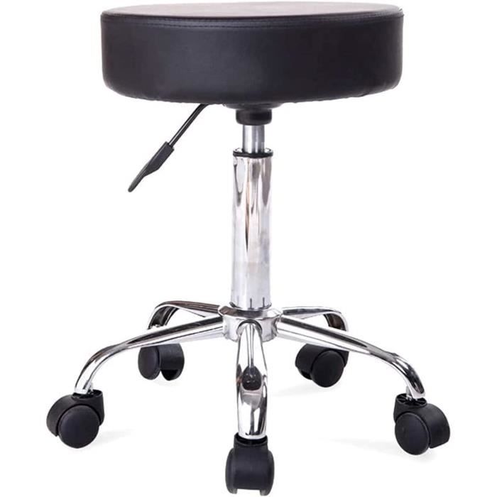 Tabouret Rond WEYE-Tabouret sur roulettes Tabouret de bar Tabouret rond de levage ...