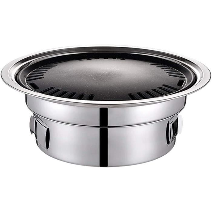 EpheyFIF Grille Barbecue Ronde Inox 20cm Avec Pieds - Grille Cuisson Friteuse Air & Barbecue
